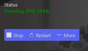 Server up and running